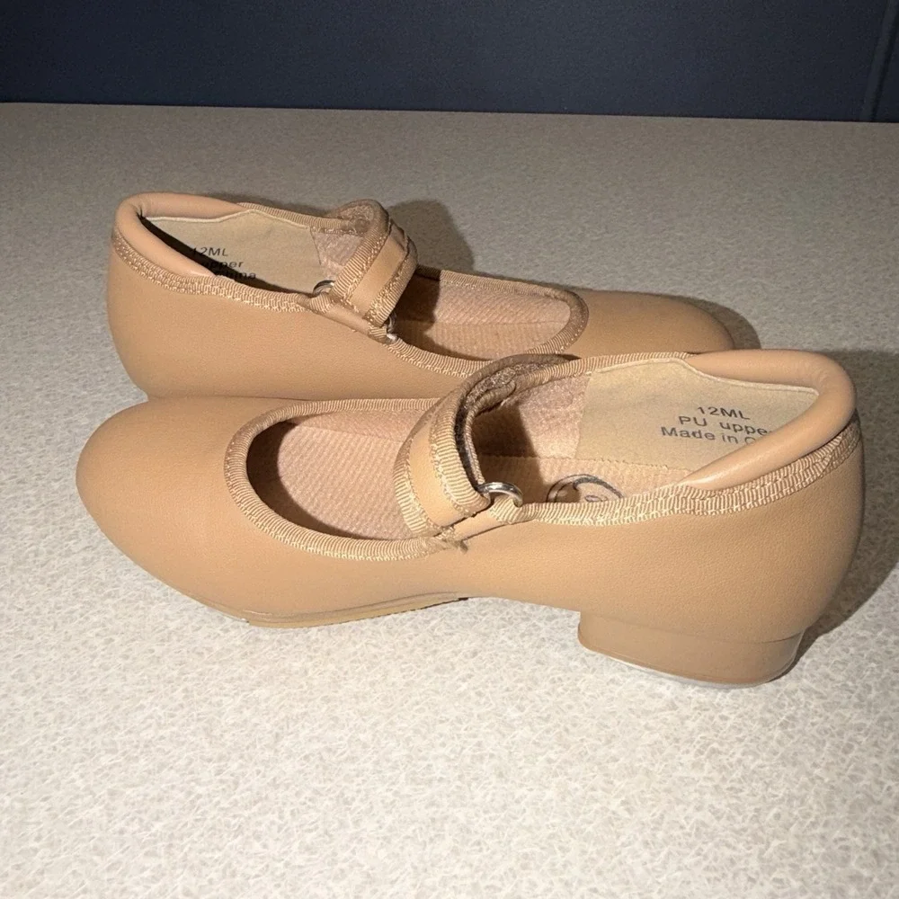 Stelle toddler tan tap shoes size 12 ML Dance Shoes Mary Jane Buckle